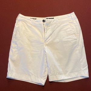 Men's White Cotton Shorts